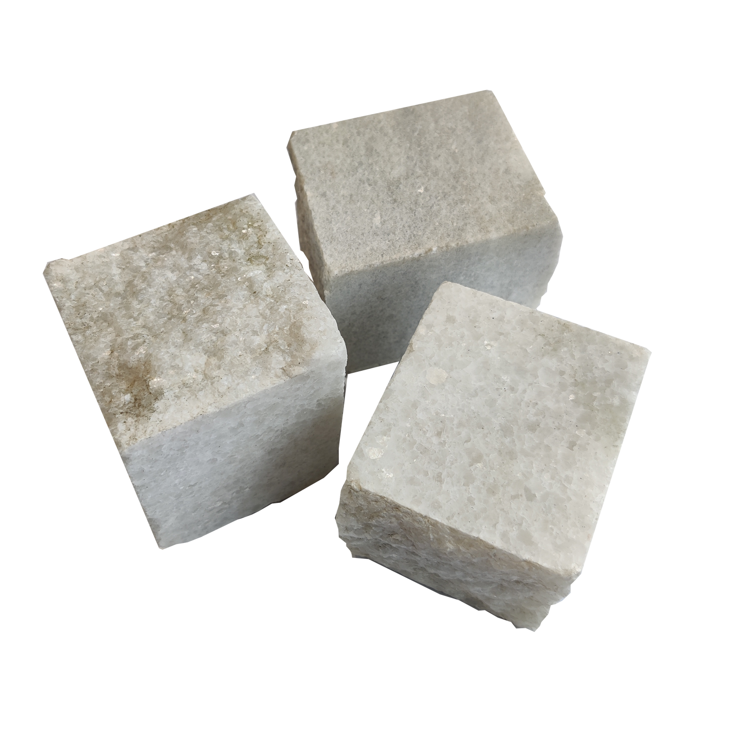 Cobblestone of mixed Cristallina marble 6-8 cm - in BIG BAG