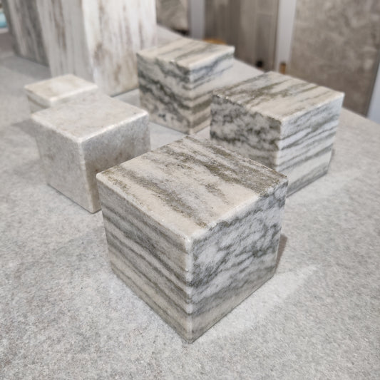 Cubo in marmo Cristallina Green