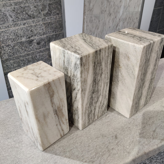 Parallelepipedo decorativo in marmo Cristallina Green