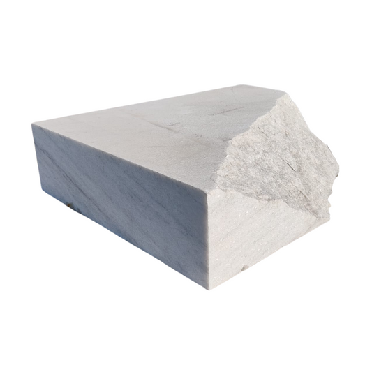 Blocchetto per sculture in marmo Cristallina White Venato