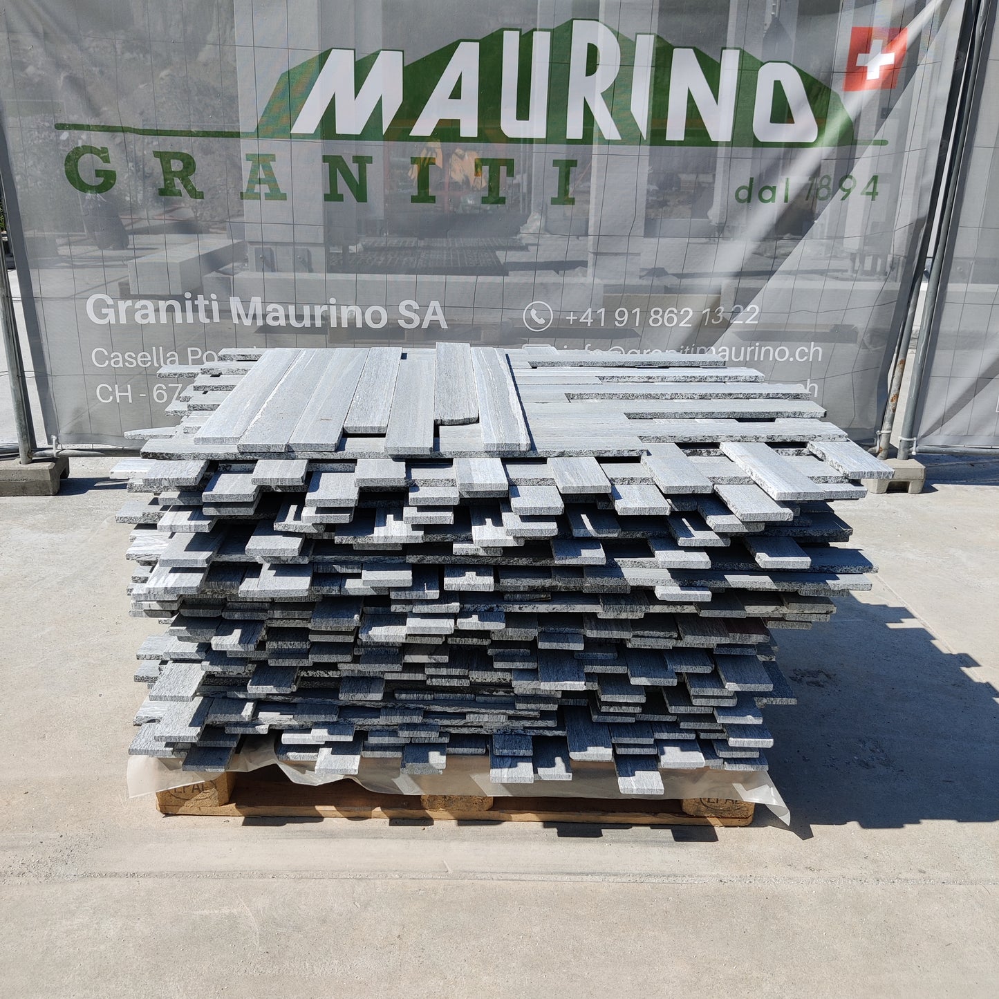 Listelli da Rivestimento in granito Maggia Wild - SP 1.2-1.5 cm - 20 mq