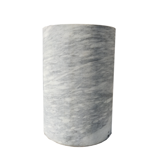 Tronco di colonna in marmo Cristallina Arabescato