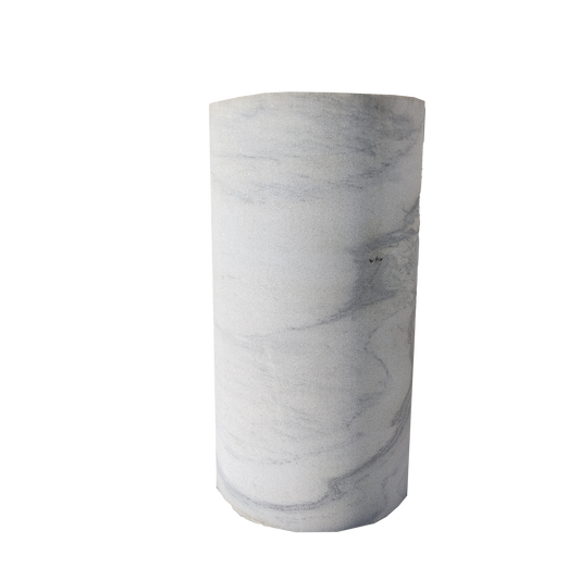 Tronco di colonna in marmo Cristallina Arabescato