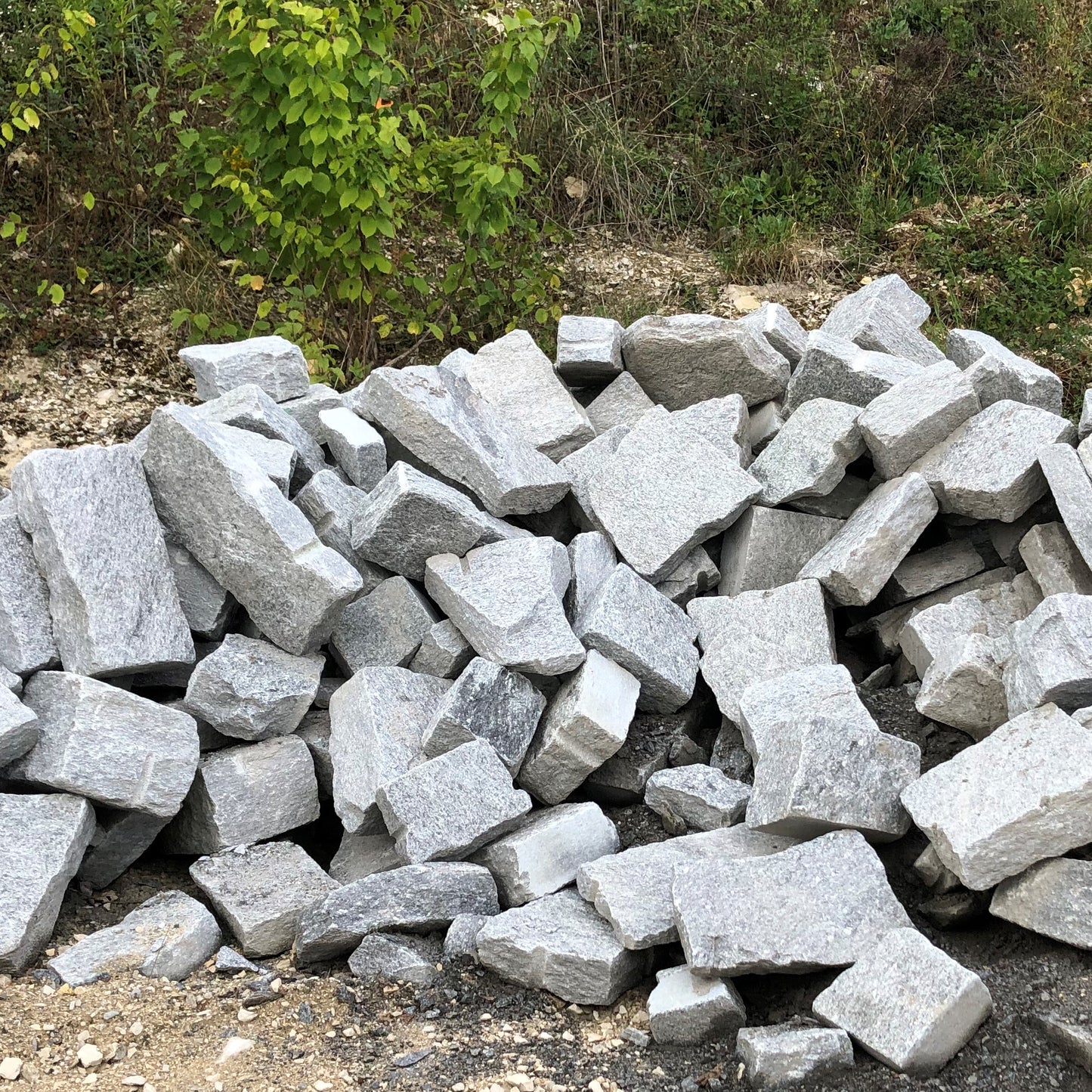 Pierres de mur en granit suisse Iragna