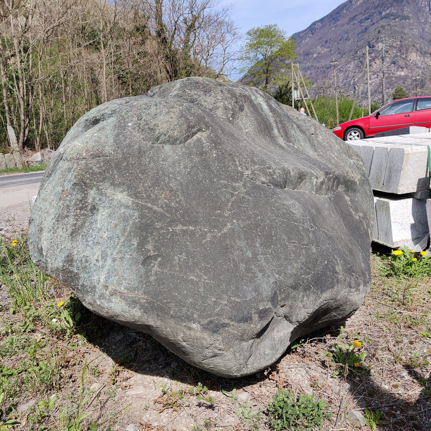Green stone decorative stone