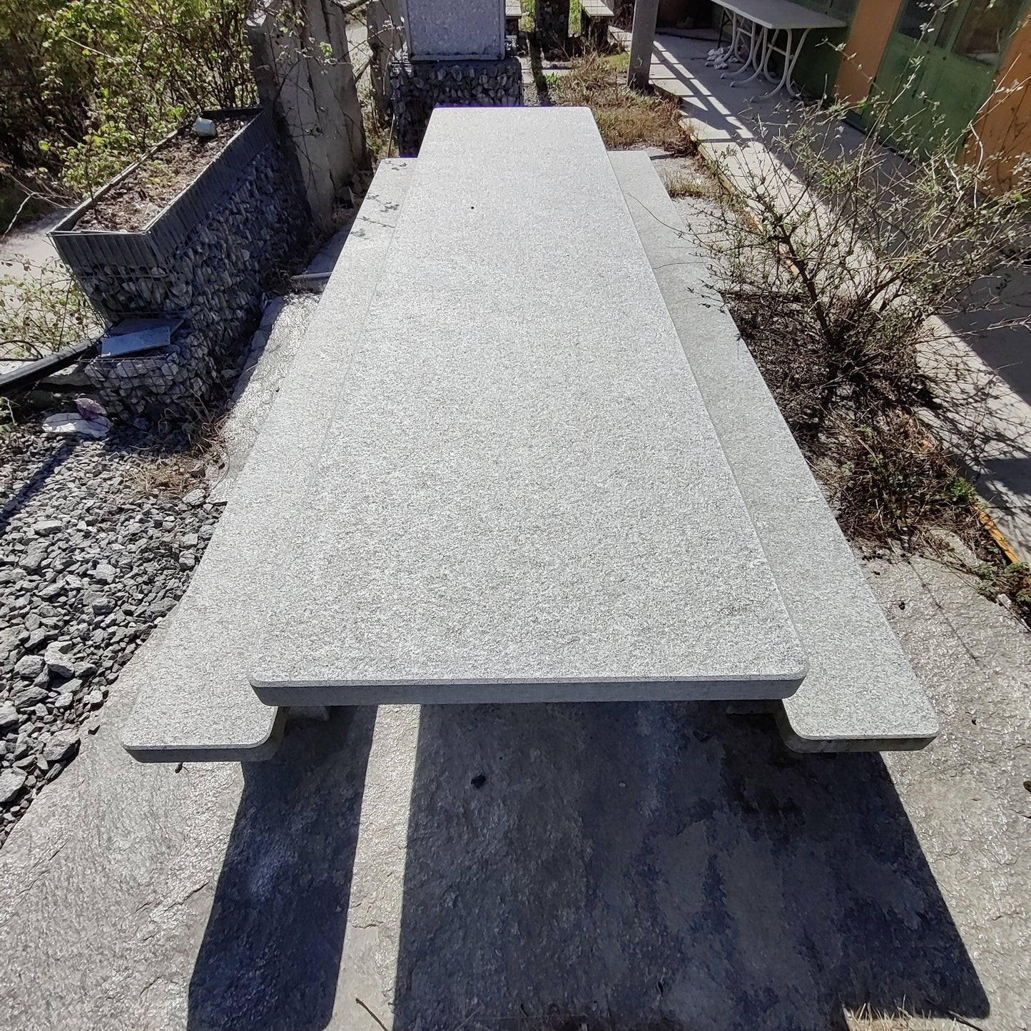 Mega table set and two benches